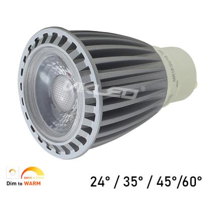 dim to warm 7W GU10 2000K-3000K LED